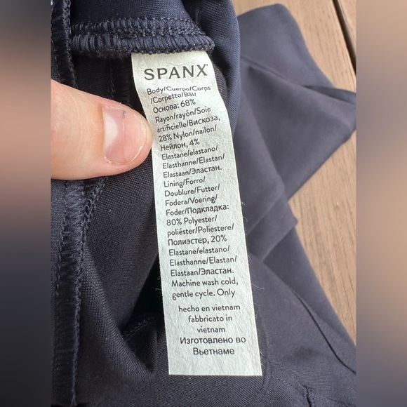 NWT Spanx Perfect Fit Ponte Ankle Pant Navy Blue 20202R size XS career casual - Picture 3 of 9